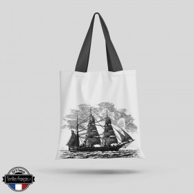 Tote Bag navire - textiles-francais.fr