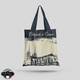Tote Bag cathédrale de Quimper - textiles-francais.fr