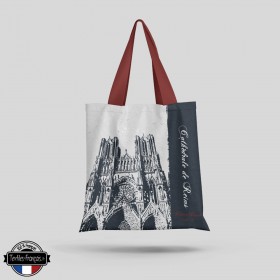 Tote Bag cathédrale de Reims - textiles-francais.fr
