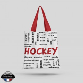 Tote Bag hockey sur glace - textiles-francais.fr