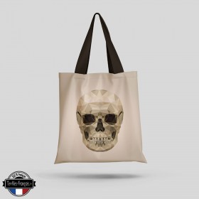 Tote Bag polygonal tête de mort - textiles-francais.fr