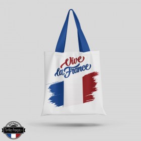 Tote Bag Vive la France - textiles-francais.fr