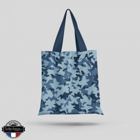 Tote Bag camouflage bleu - textiles-francais.fr