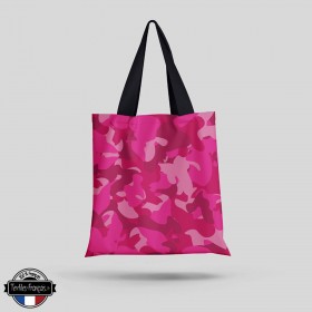 Tote Bag camouflage rose - textiles-francais.fr