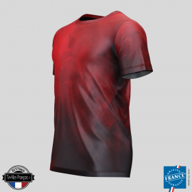 T-shirt brume rouge - textiles-francais.fr