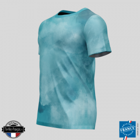 T-shirt brume bleu - textiles-francais.fr