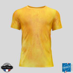 T-shirt brume jaune - textiles-francais.fr
