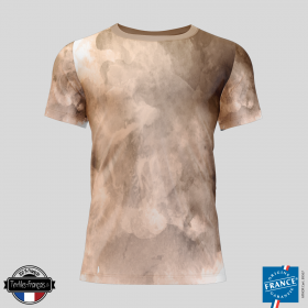 T-shirt brume marron - textiles-francais.fr