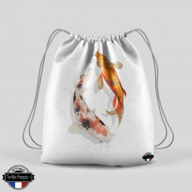 Sac à dos poissons japonais - textiles-francais.fr
