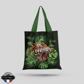 Tote Bag jungle tigre - textiles-francais.fr